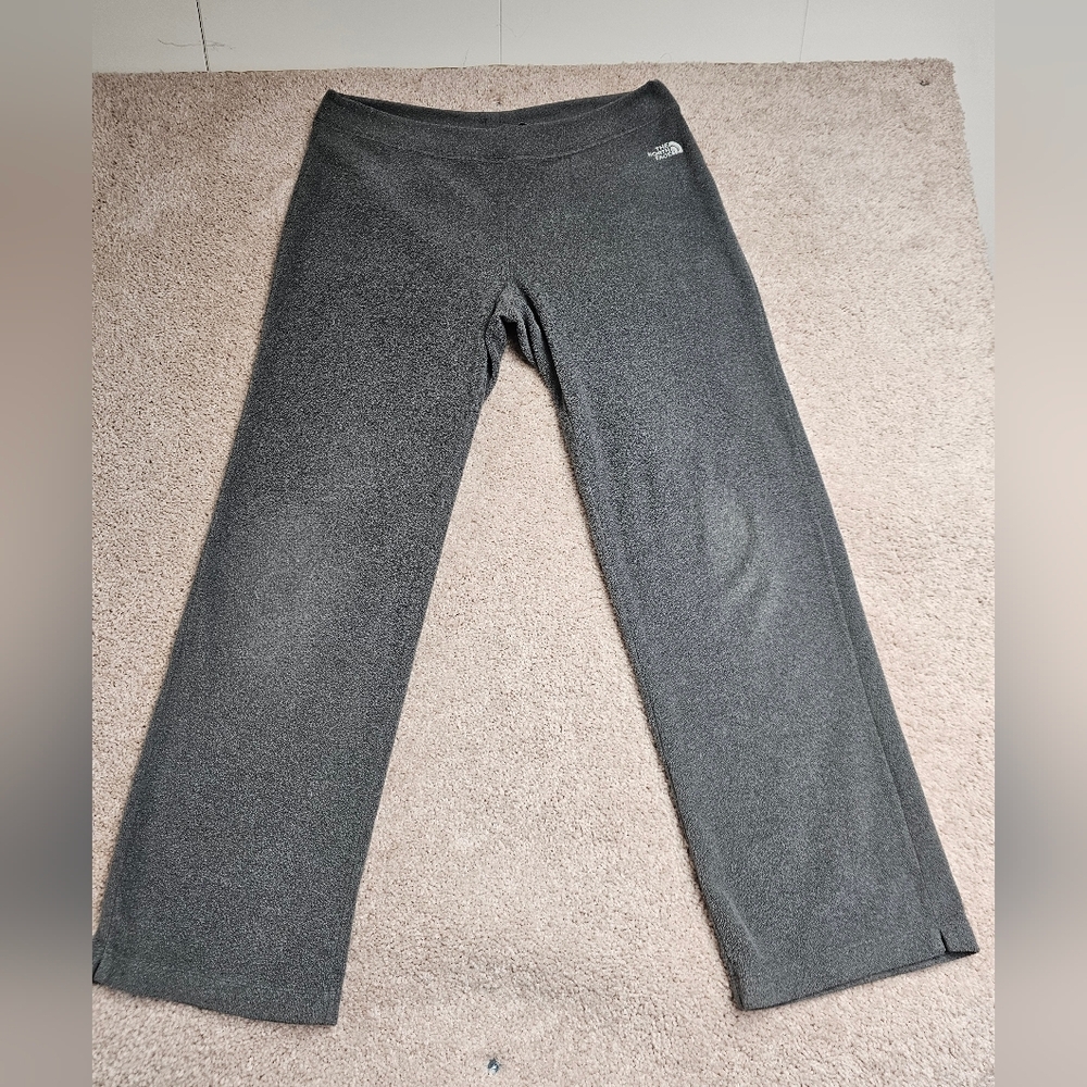 The NorthFace Polar tec classic pocket fleece grey drawstring wide leg pants L